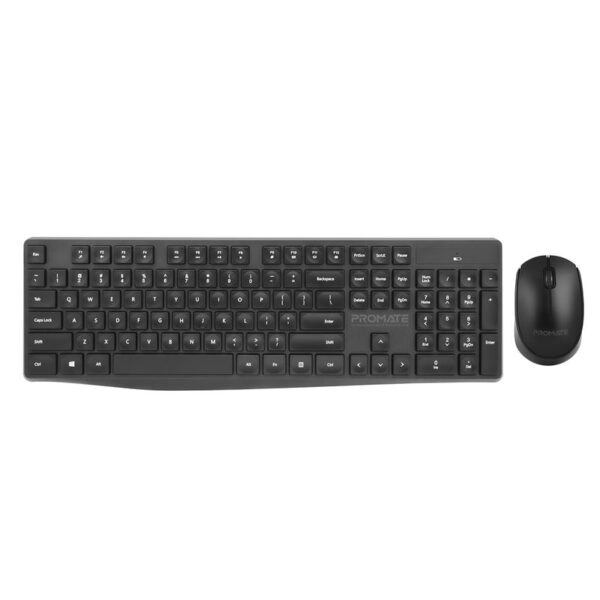 Promate Slim Profile Full-Size Wireless Keyboard & Mouse Combo ...