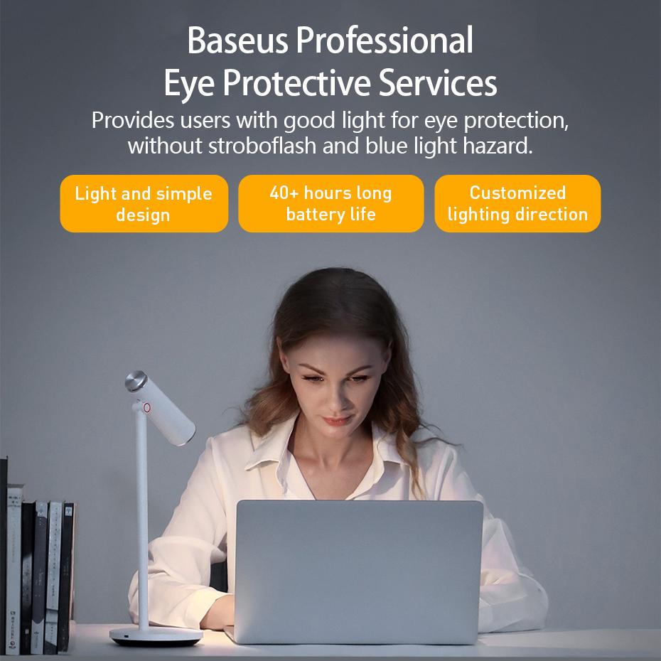 Baseus i-wok Stepless Dimmable Desk Lamp | Innovink Solutions