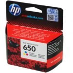 HP 650 TRI-COLOR ORIGINAL CARTRIDGE