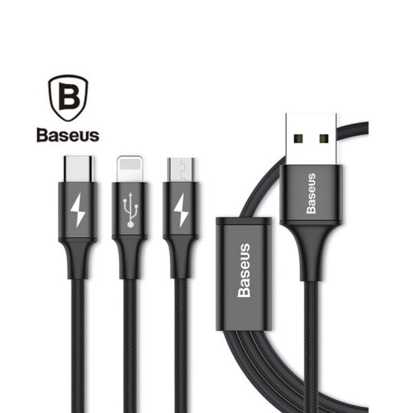 Baseus-3-in-1-Data-Faction-Cable-(Micro-+-iP-+-USB-Type-C)