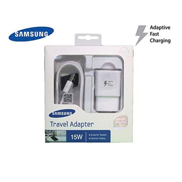 Samsung Original Quality 15W Fast Charging Travel Adapter with Micro USB Cable- WHITE