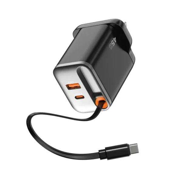 Wiwu-WI-G021-Helix-PD-45w-Gan-Fast-Charger-UK-pin-Black